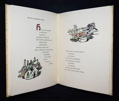 Unold, Max. Saus und Braus 1941 ERSTE AUSGABE SIGNIERT NUM 1/500 PRESSENDRUCK