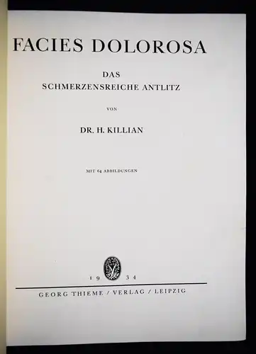 Killian, Facies dolorosa. Das schmerzensreiche Antlitz - 1934