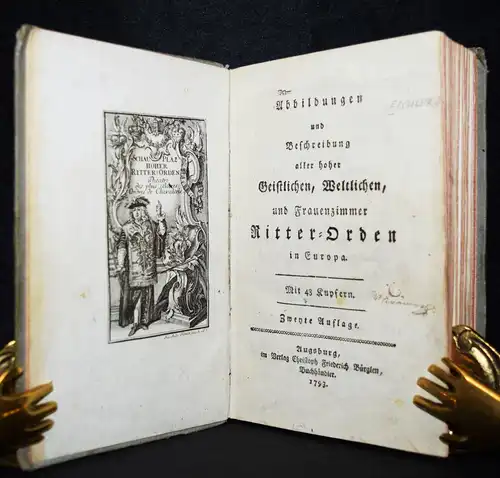 RITTERORDEN 1793 ORDEN KOSTÜME - Eichler, Abbildungen und Beschreibung...