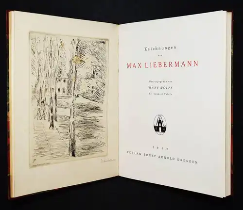 ORIGINAL-RADIERUNG MAX LIEBERMANN 1922 SIGNIERT NUM. 1/200 - Wolff, Zeichnungen