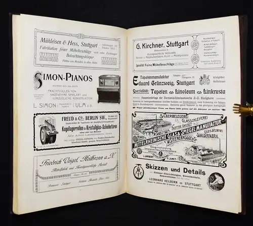 Heilborn, Moderne Wohnräume 1910 INNENARCHITEKTUR JUGENDSTIL-INTERIEURS WOHNEN