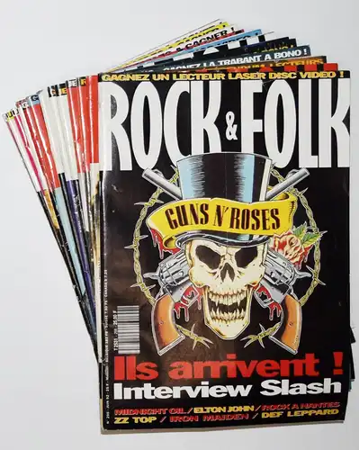 Baudelet et Koechlin, Rock & Folk 1991 - 12 Volumes magazine ZEITSCHRIFT