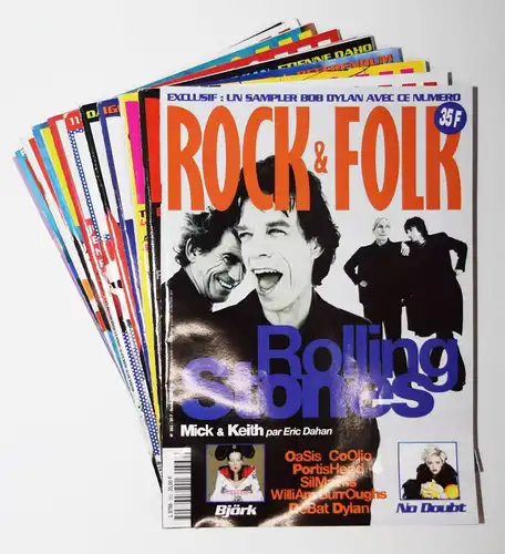 Baudelet et Koechlin, Rock & Folk 1997 magazine - 12 VOLUMES - ZEITSCHRIFT