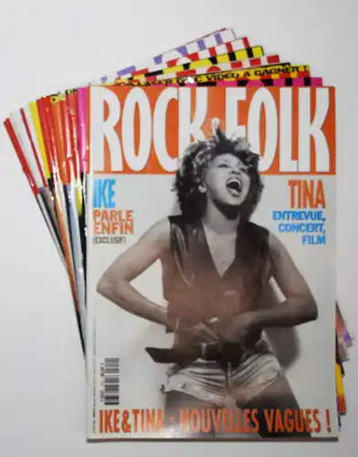 Baudelet et Koechlin, Rock & Folk 1993 - 12 VOLUMES magazine  - ZEITSCHRIFT