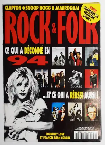 Baudelet et Koechlin, Rock & Folk 1995. 12 VOLUMES - magazine ZEITSCHRIFT