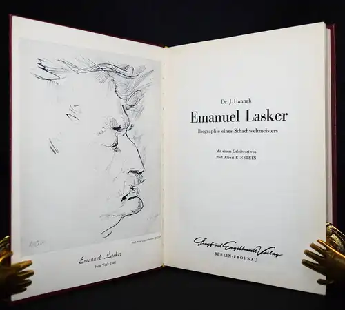Hannak, Emanuel Lasker. Engelhardt 1962 - SCHACH - CHESS