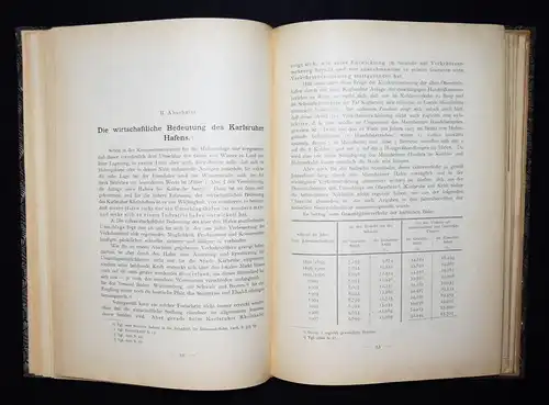 Barck, Der Karlsruher Rheinhafen - 1909 - HAFENWIRTSCHAFT KARLSRUHE HAFEN RHEIN