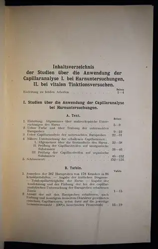 Goppelsroeder, Anwendung der Capillaranalyse 1904 CHEMIE KAPILLARKRÄFTE