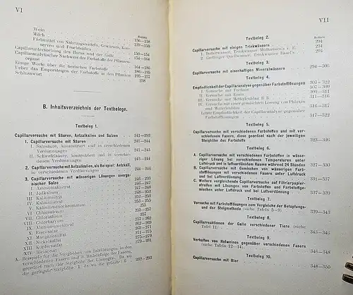 Goppelsroeder, Capillaranalyse - Das Emporsteigen... 1901 CHEMIE KAPILLARKRÄFTE