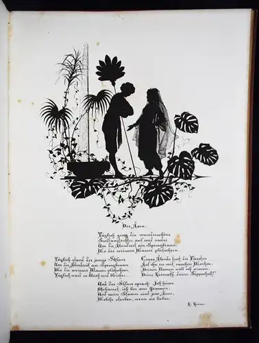 Boehm, Dunkle Bilder - 1874 u. 1881 - SILHOUETTEN - SCHERENSCHNITTBILDER