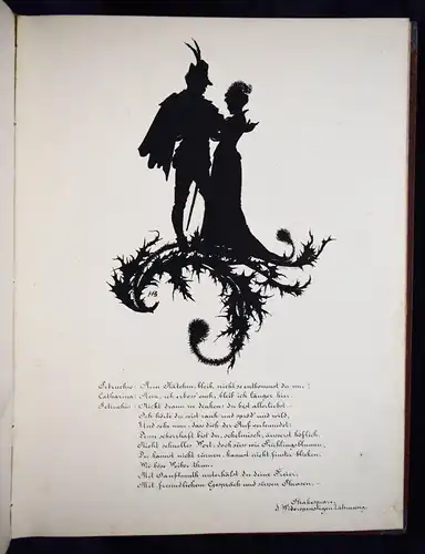 Boehm, Dunkle Bilder - 1874 u. 1881 - SILHOUETTEN - SCHERENSCHNITTBILDER