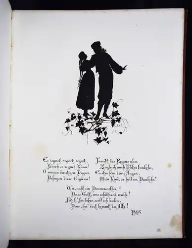 Boehm, Dunkle Bilder - 1874 u. 1881 - SILHOUETTEN - SCHERENSCHNITTBILDER