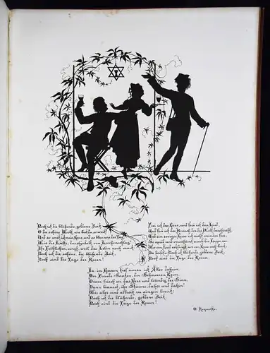 Boehm, Dunkle Bilder - 1874 u. 1881 - SILHOUETTEN - SCHERENSCHNITTBILDER