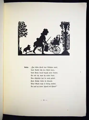 Crull, Ernst und Lotte - um 1920 SCHERENSCHNITTE SCHATTENBILDER SILHOUETTEN