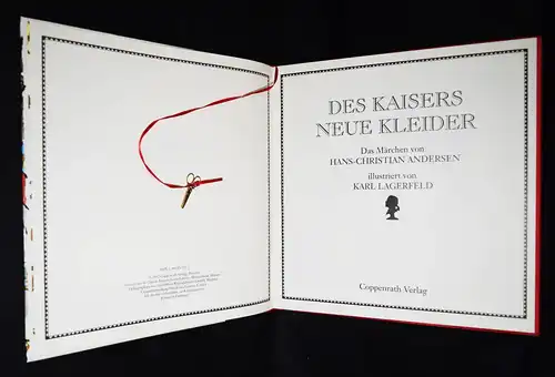 KARL LAGERFELD - Andersen, Des Kaisers neue Kleider. Coppenrath 1992