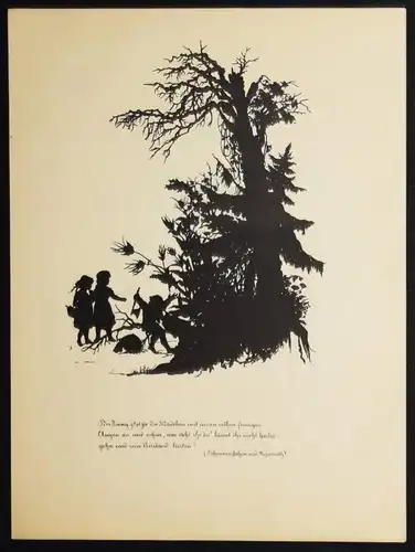 Grimm, Ins Märchenland - 1918 SCHERENSCHNITTE  Fanny u. Cecile Hensel