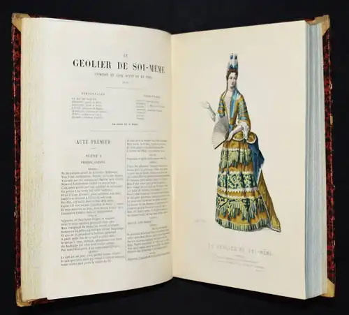 Corneille, Theatre complet 1881 HANDKOLORIERTE THEATER-KOSTÜM-TAFELN KOSTÜME