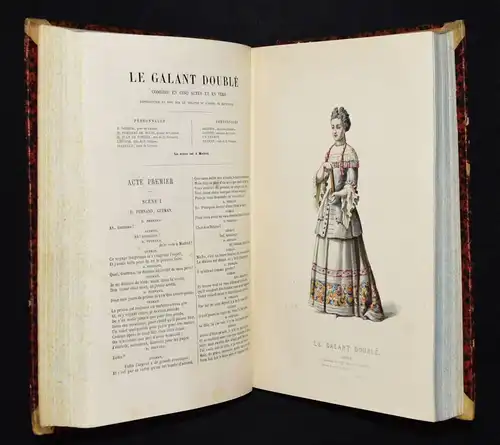 Corneille, Theatre complet 1881 HANDKOLORIERTE THEATER-KOSTÜM-TAFELN KOSTÜME