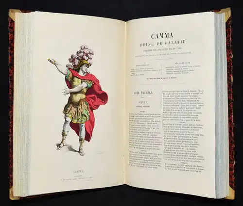 Corneille, Theatre complet 1881 HANDKOLORIERTE THEATER-KOSTÜM-TAFELN KOSTÜME