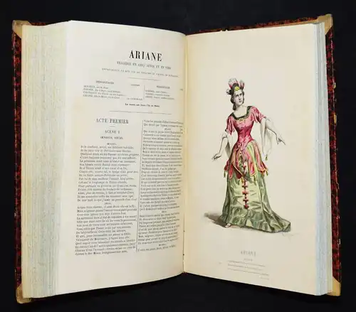 Corneille, Theatre complet 1881 HANDKOLORIERTE THEATER-KOSTÜM-TAFELN KOSTÜME