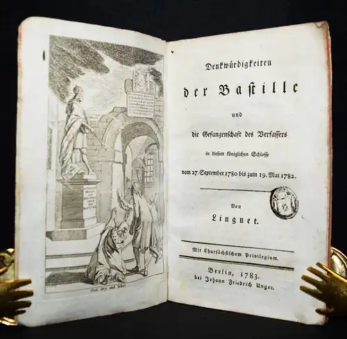 Linguet, Denkwürdigkeiten der Bastille und die Gefangenschaft 1783 - REVOLUTION
