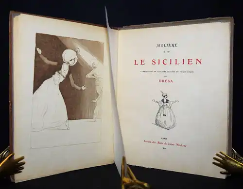 Moliere. Le Sicilien - 1914 - 1/135 Exemplaren ART NOUVEAU THEATRE COSTUMES