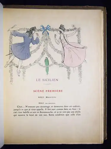 Moliere. Le Sicilien - 1914 - 1/135 Exemplaren ART NOUVEAU THEATRE COSTUMES