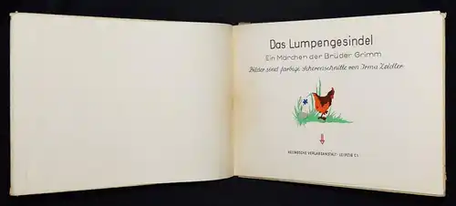 Grimm, Das Lumpengesindel 1956 SCHERENSCHNITTE SCHATTENBILDER