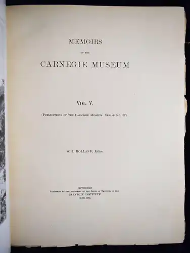 Holland, Memoires of the Carnegie Museum 1912 ICHTHYOLOGIE NEU GUINEA FISCHE