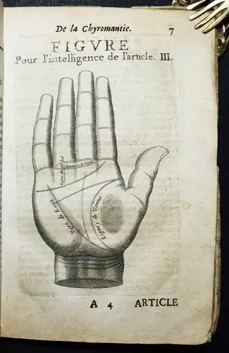 CHIROMANTIE 1666 HANDLESEKUNST Ronphile, La chyromantie naturelle ASTROLOGIE