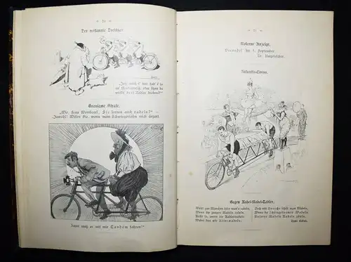 Bormann, O diese Radler ! - 1900 ERSTE AUSGABE - FAHRRAD - HUMOR - JAGD