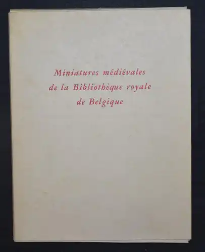 HERMAN LIEBAERS - Miniatures medievales de la Bibliotheque royale de Belgique