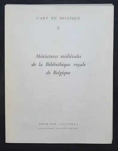 HERMAN LIEBAERS - Miniatures medievales de la Bibliotheque royale de Belgique