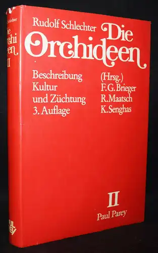 Schlechter, Die Orchideen, II - Parey 1985 - ISBN: 348978622X - BOTANIK BLUMEN