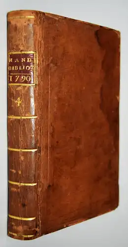 Lavater. Hand-Bibliotheck für Freunde von Lavatern. IV 1790 an Herrn Schulthess