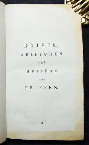 Lavater. Hand-Bibliotheck für Freunde von Lavatern. IV 1790 an Herrn Schulthess