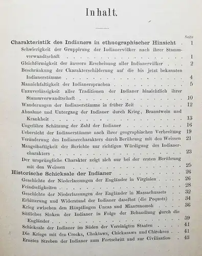 Waitz, Die Indianer Nordamerica’s 1865 - SELTENE ERSTE AUSGABE AMERICA AMERIKA