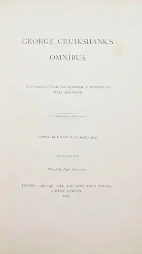 George Cruikshank - Omnibus - 1885 - Karikaturen - Caricatures