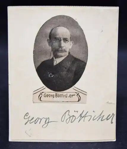 Bötticher, Eigenhändige Signatur AUTOGRAPH  Leipzig um 1905