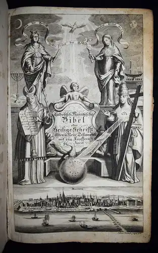 Biblia germanica – Cath. Mayntzische Bibel - 1740 MERIANBIBEL MERIAN BAROCK