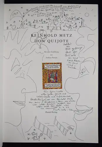 Metz,  Don Quichotte - Don Quijote SIGNIERT + ORIG.-ZEICHNUNGEN
