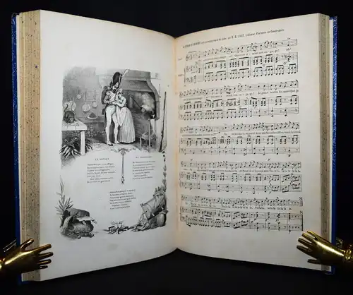 Delloye, Chants et chansons populaires de la France 1843 VOLKSLIEDER-SAMMLUNG