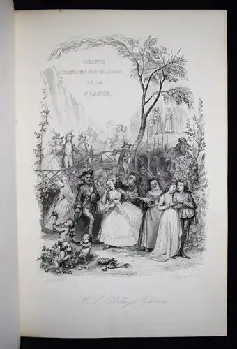 Delloye, Chants et chansons populaires de la France 1843 VOLKSLIEDER-SAMMLUNG