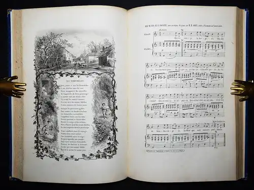 Delloye, Chants et chansons populaires de la France 1843 VOLKSLIEDER-SAMMLUNG