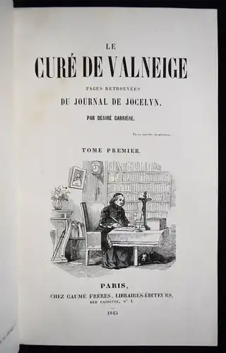 Carriere, Le cure de c- 1845 ERSTE AUSGABE