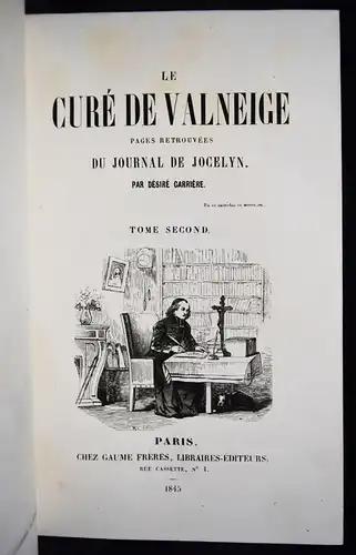 Carriere, Le cure de c- 1845 ERSTE AUSGABE