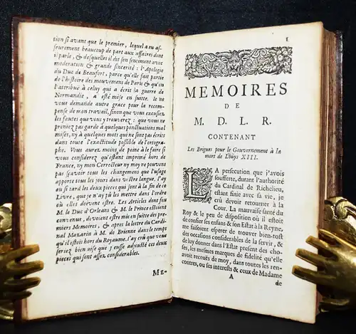 La Rochefoucauld, Memoires - 1662 BAROCK-LITERATUR GESCHICHTE FRANKREICH