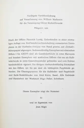 Schröder, Parabeln aus den Evangelien 1951 SIGNIERT NUMMERIERT 1/100 HANDEINBAND