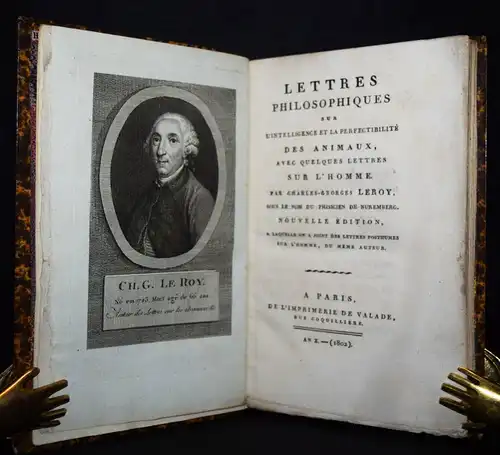 Leroy, Lettres philosophiques - 1802 ZOOLOGIE VERHALTENSFORSCHUNG