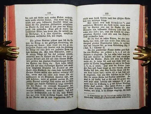 Thon, Taschenbuch für Künstler und Handwerker 1832 WERKZEUG HANDWERK TISCHLEREI